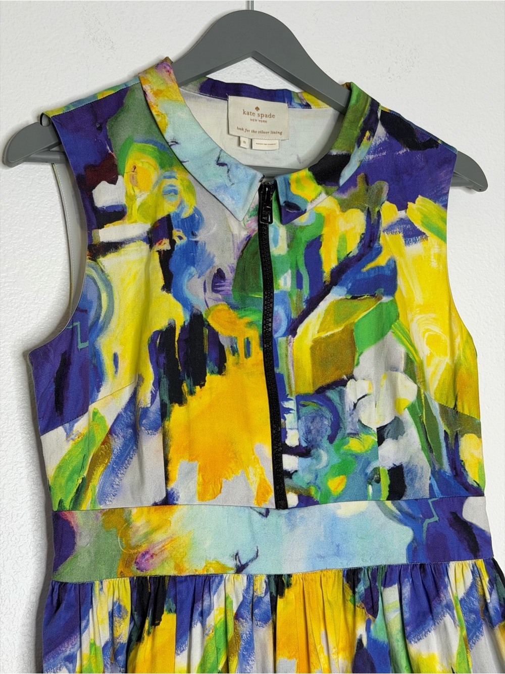 Kate Spade New York Watercolor Fit and Flare sleeveless Carissa Dress Size 8 - Picture 4 of 11